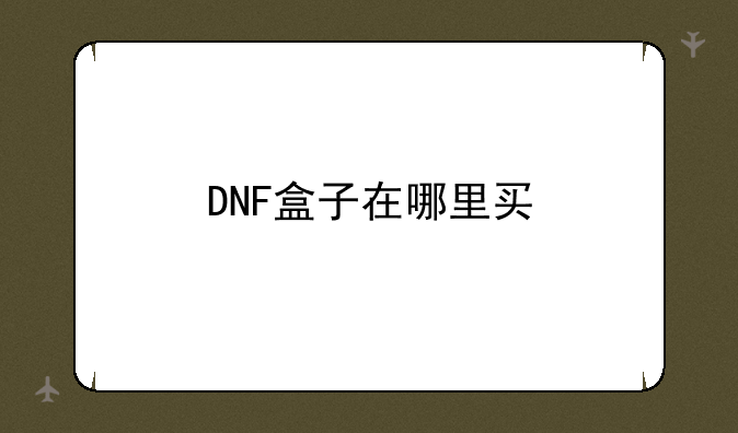 DNF盒子在哪里买