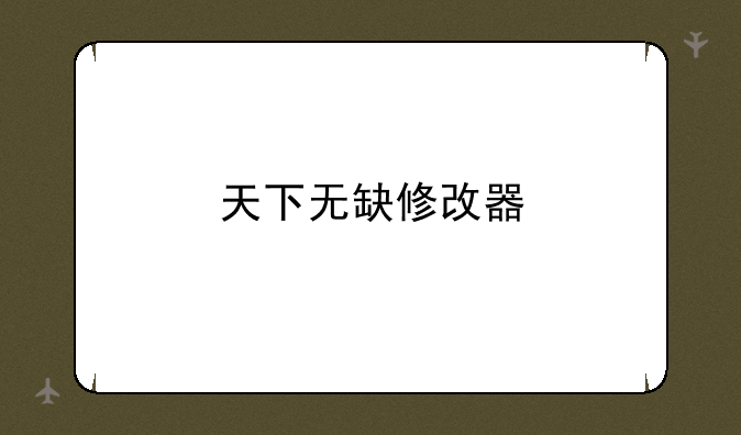 天下无缺修改器