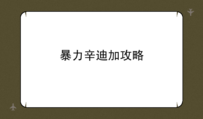 暴力辛迪加攻略