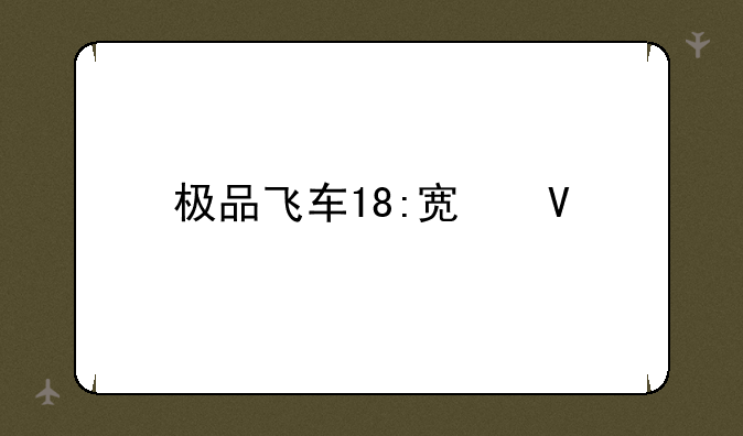 极品飞车18:宿敌