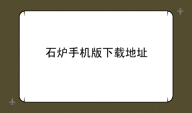 石炉手机版下载地址