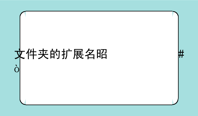 文件夹的扩展名是什么？