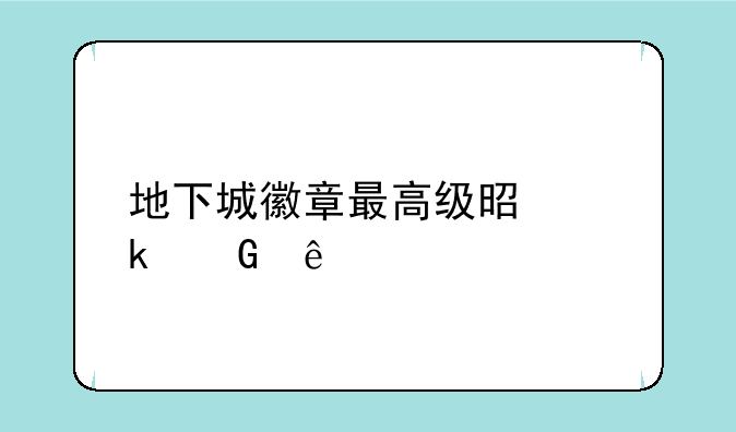地下城徽章最高级是多少级