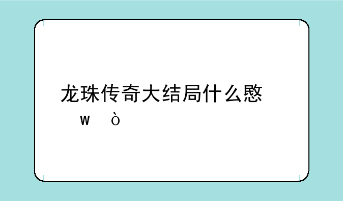 龙珠传奇大结局什么意思？