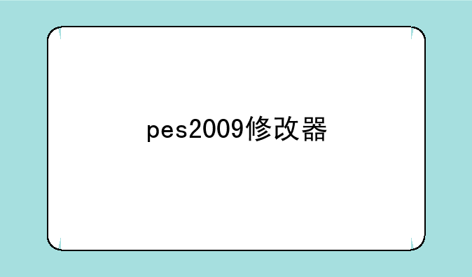 pes2009修改器