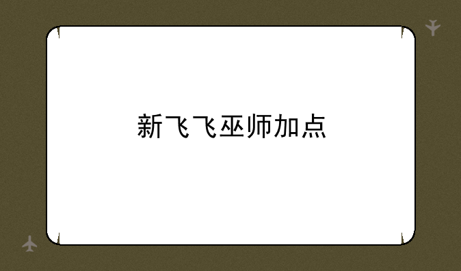 新飞飞巫师加点