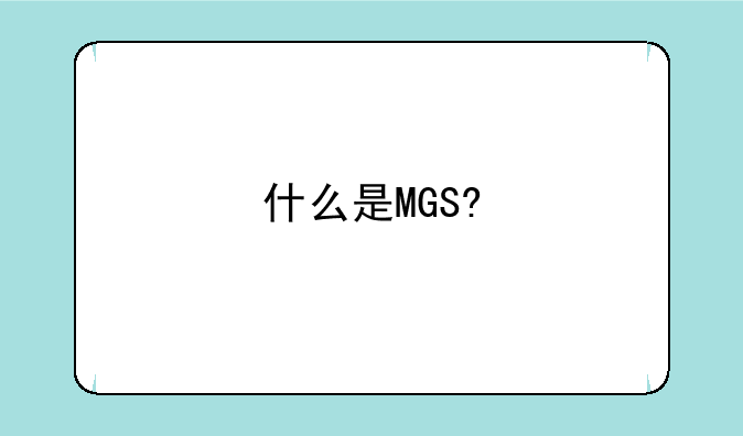 什么是MGS?