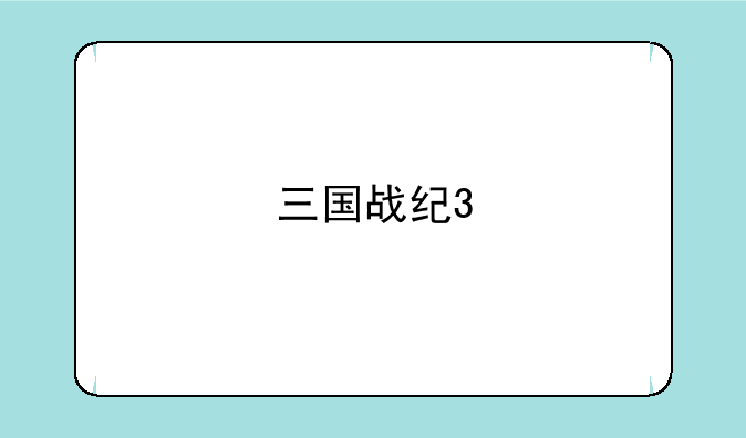 三国战纪3