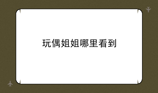 玩偶姐姐哪里看到